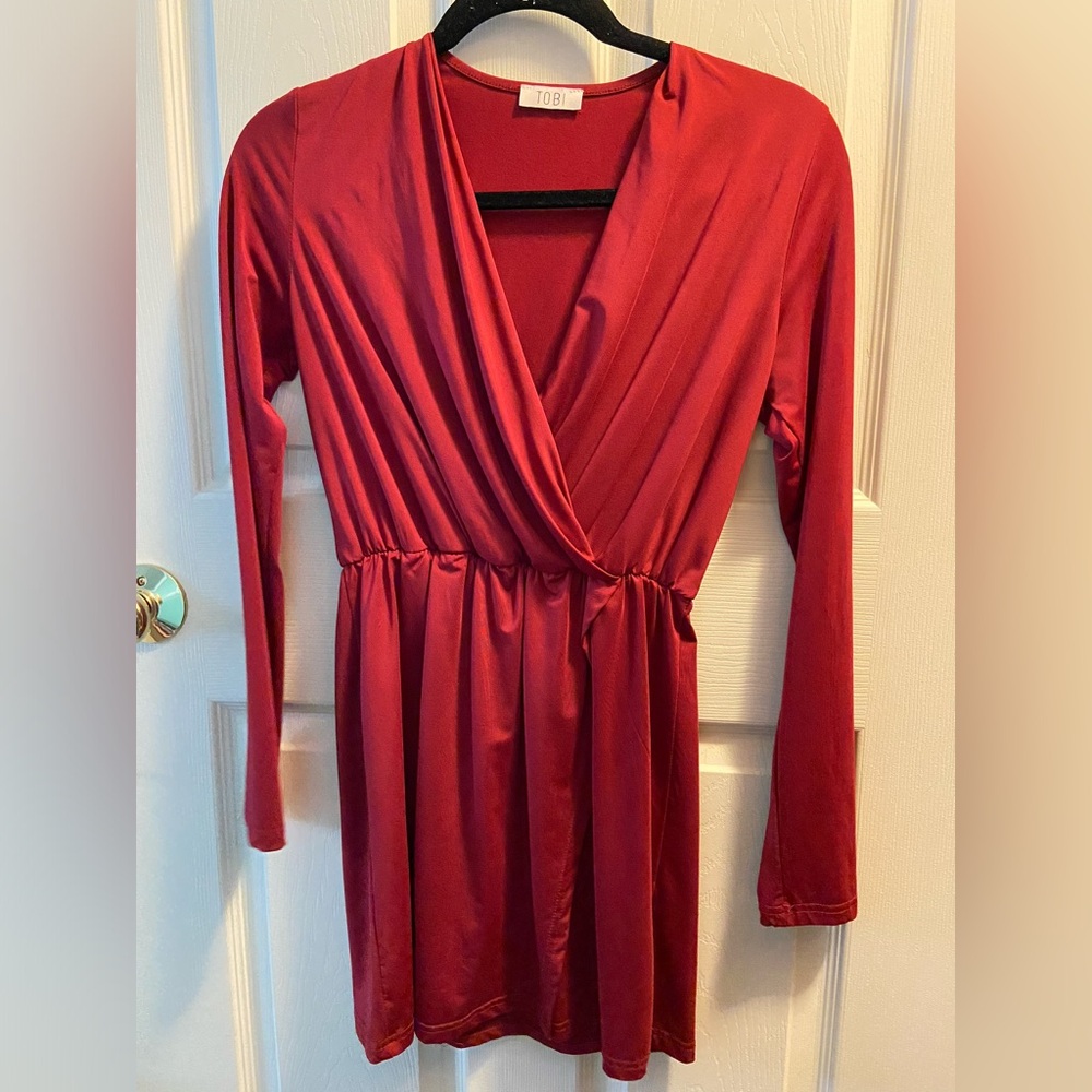 Tobi Vibrant Red Dress